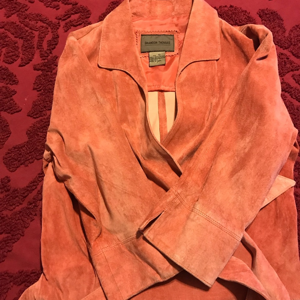 100% Leather Wrap Blouse